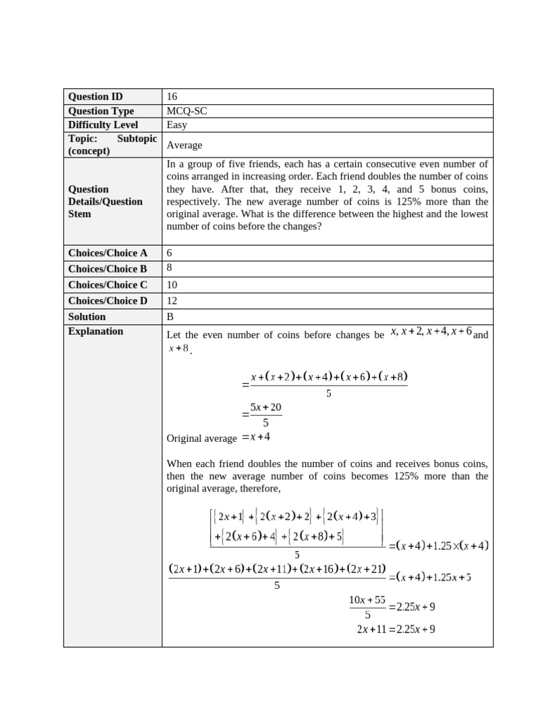 Math Problem Solving: Average, Profit, Age | PDF | Speed | Interest