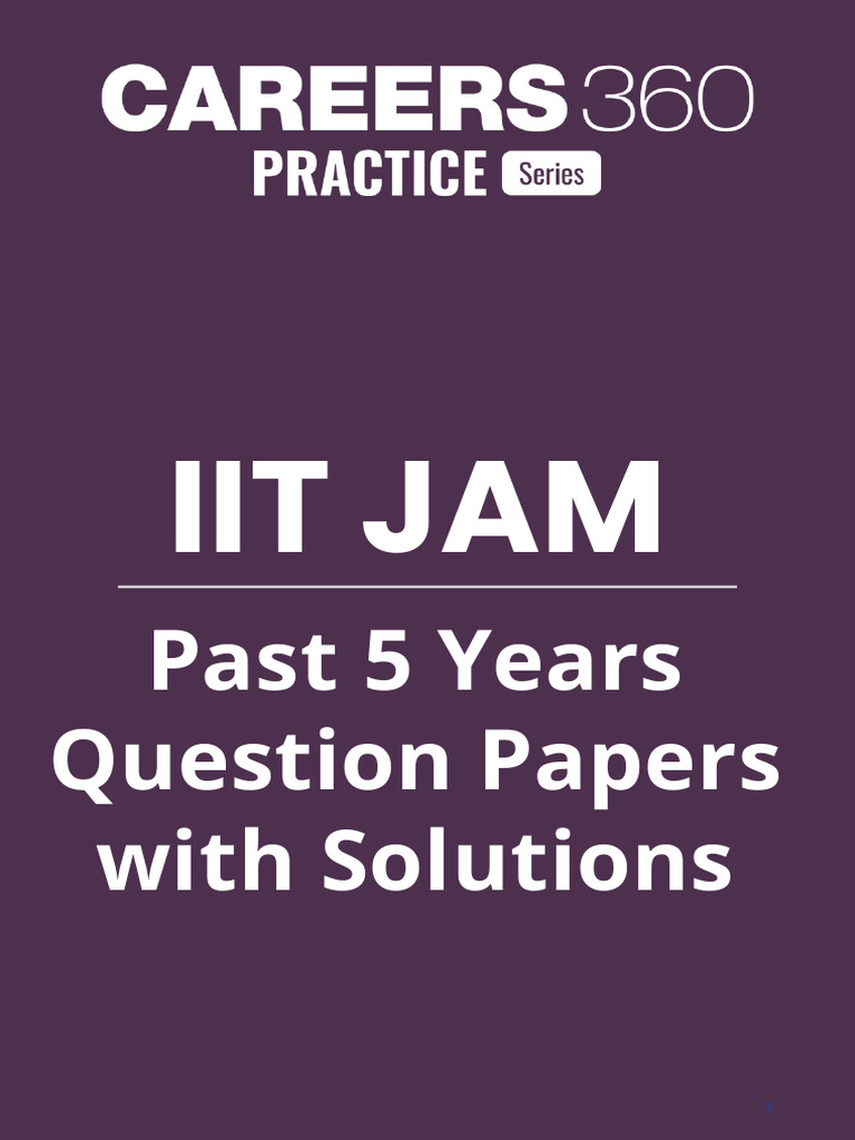IIT JAM 5-Year Question Papers & Solutions | PDF | Mathematics | Statistics