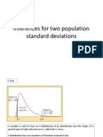 Inferences For Two Population Standard Deviations