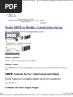 Download Monitor Remote Linux Server Using Nagios NRPE _ CentOS _ Linux Tutorial by    SN97172232 doc pdf