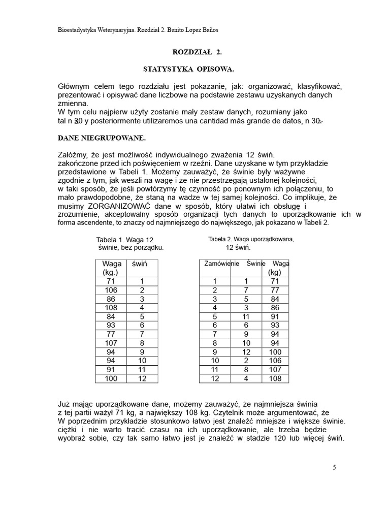 ROZDZIAŁ 2. Statystyka Opisowa PDF | PDF