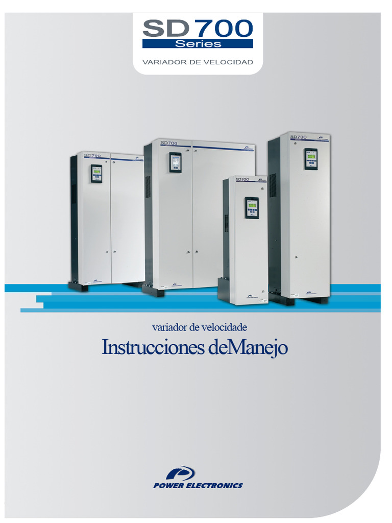 Instruções de Manejo do Variador SD700 | PDF | Quantidades físicas ...