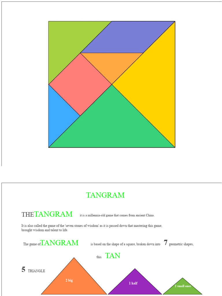 Tangram | PDF | Shape | Triangle