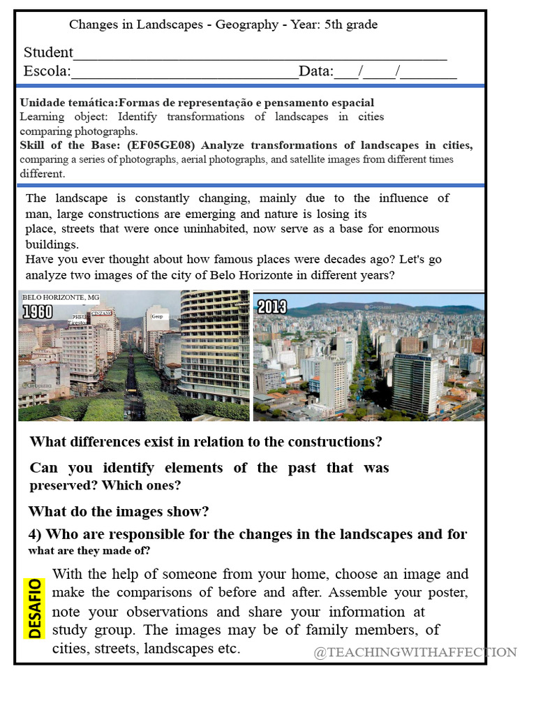 Analyzing Urban Landscape Changes | PDF