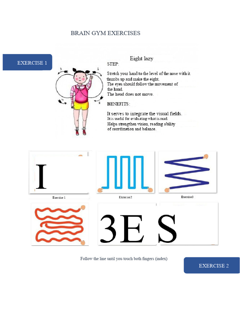 Brain Gym Exercises | PDF