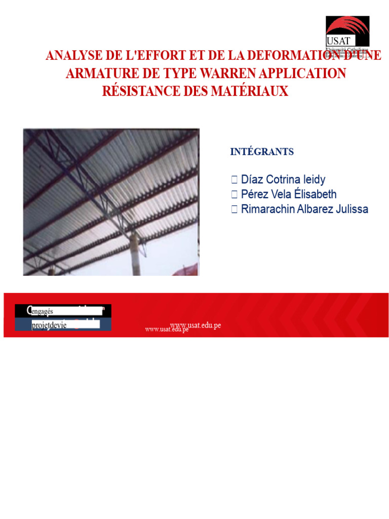 Analyse de l'Armature Warren en Résistance | PDF | Treillis (assemblage ...
