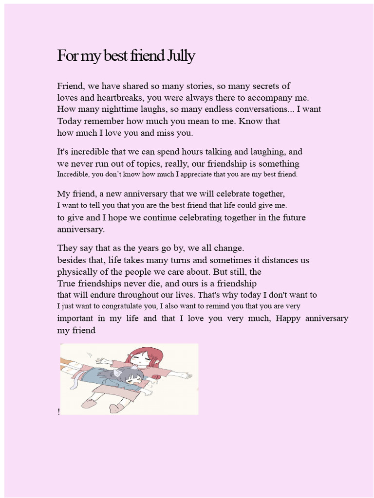 For my best friend | PDF
