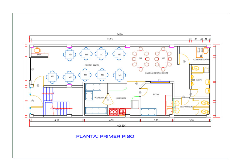 Dining Room and Kitchen Layout Plan | PDF