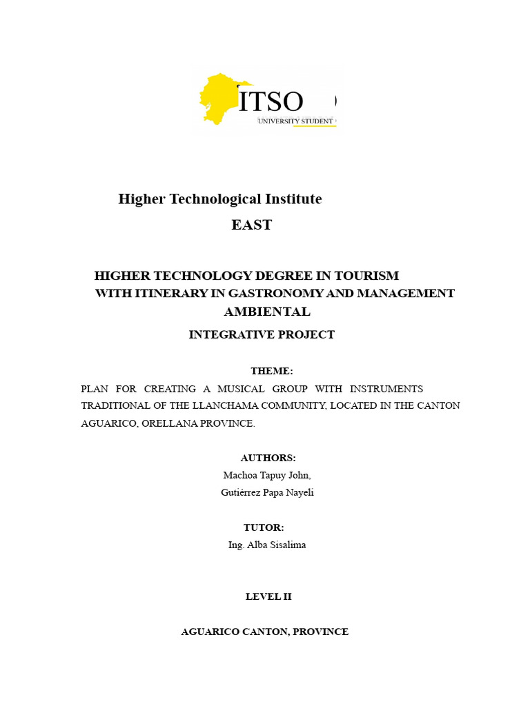 Project To Form A Musical Group With Native Instruments | PDF | String ...