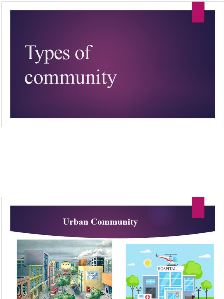 types of community | PDF