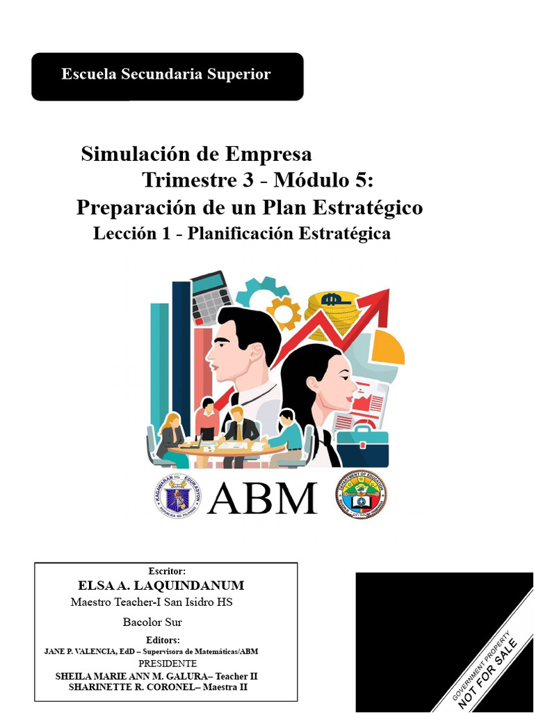 Módulo 5 Lección 1 Del ADM BES Plan Estratégico | PDF | Planificación ...