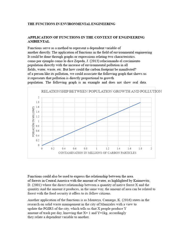 Functions in Environmental Engineering | PDF | Variable (Mathematics ...
