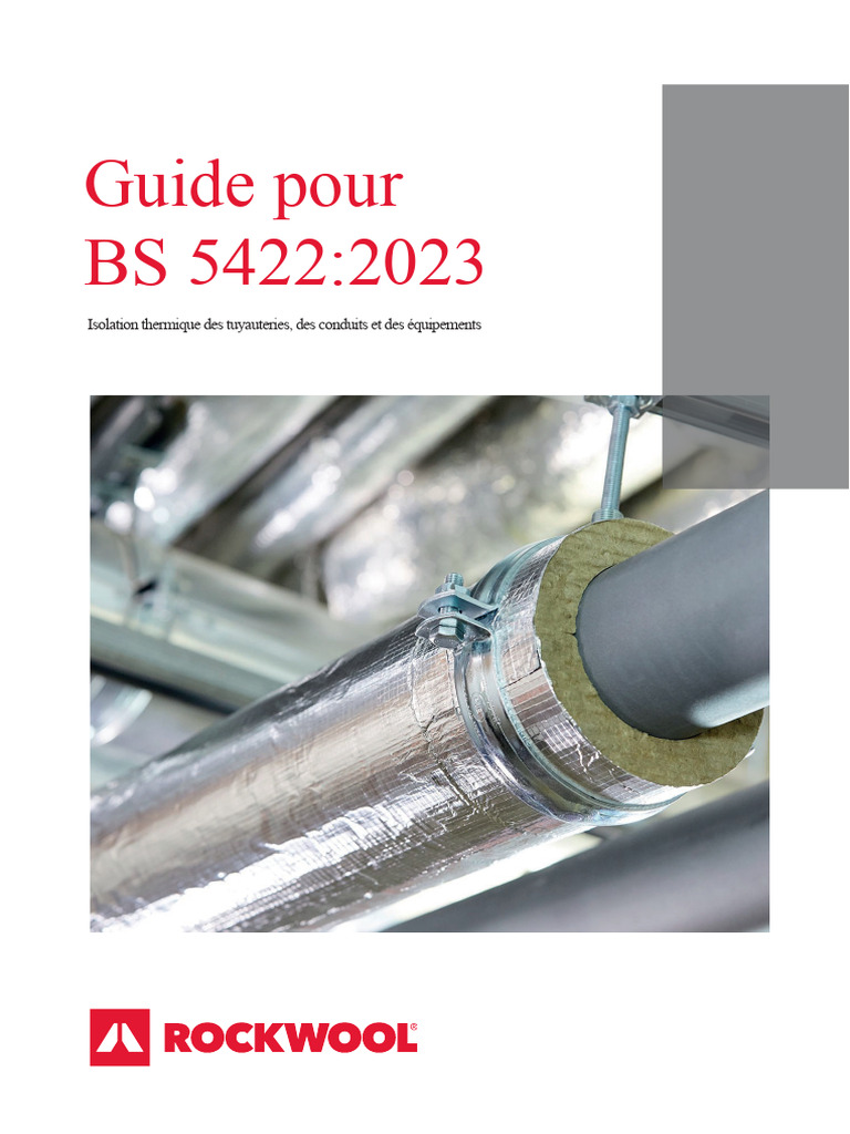 Guide de la norme BS 5422:2023 | PDF | Isolation thermique | Tuyau