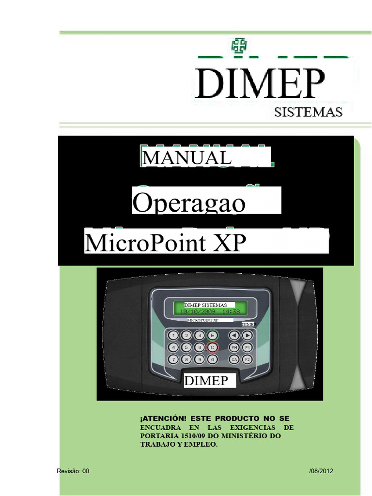 Manua Operación Micropoint XP R03 | PDF | Relé | Conector eléctrico