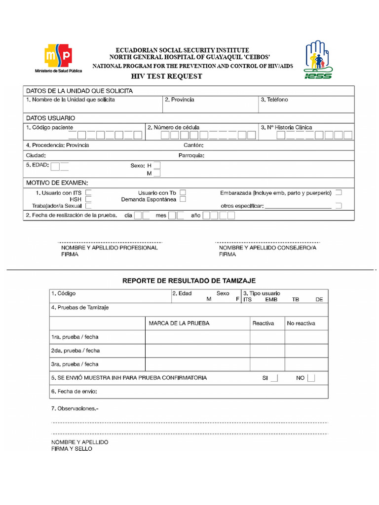 Consent For Hiv Testing | PDF