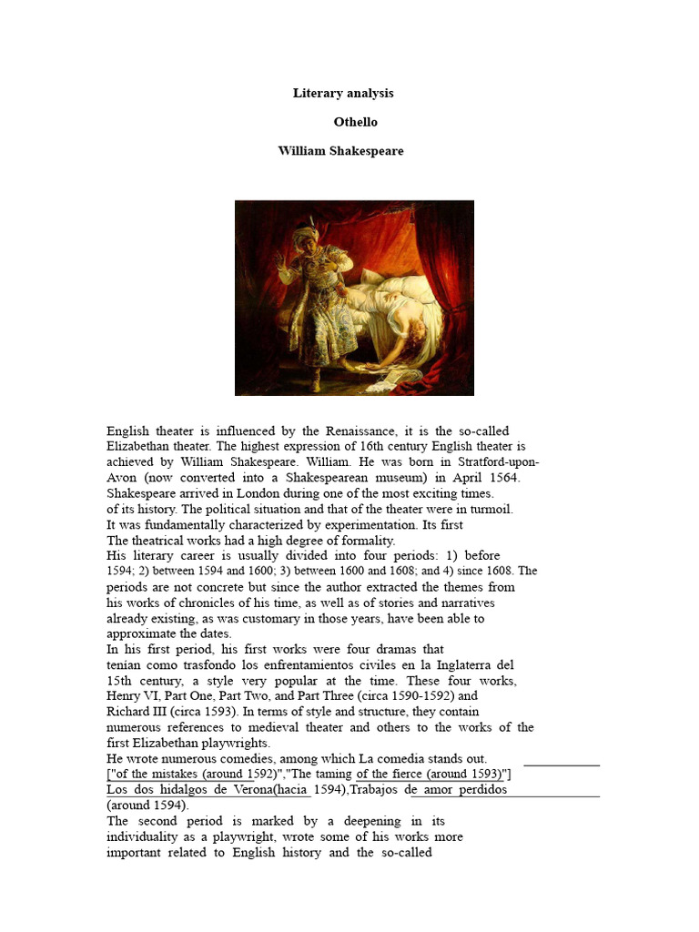 Othello: Themes of Jealousy and Betrayal | PDF | Othello | Iago