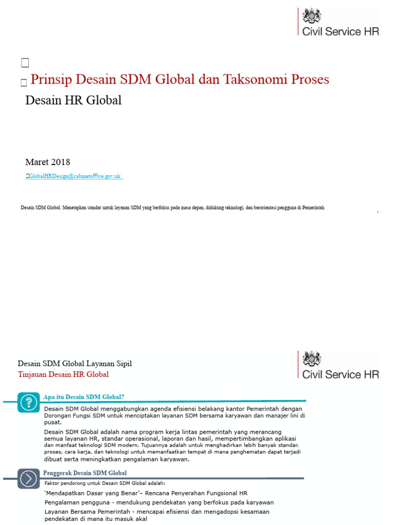 Desain SDM Global untuk Layanan Sipil | PDF
