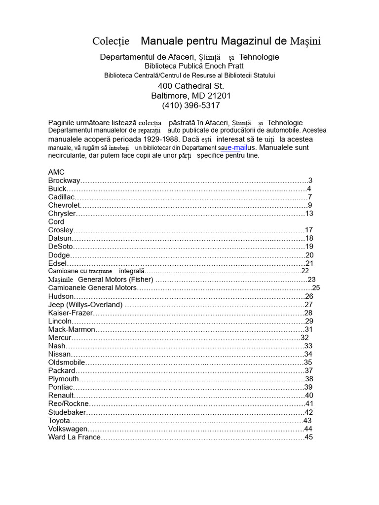 Manuale de Service | PDF