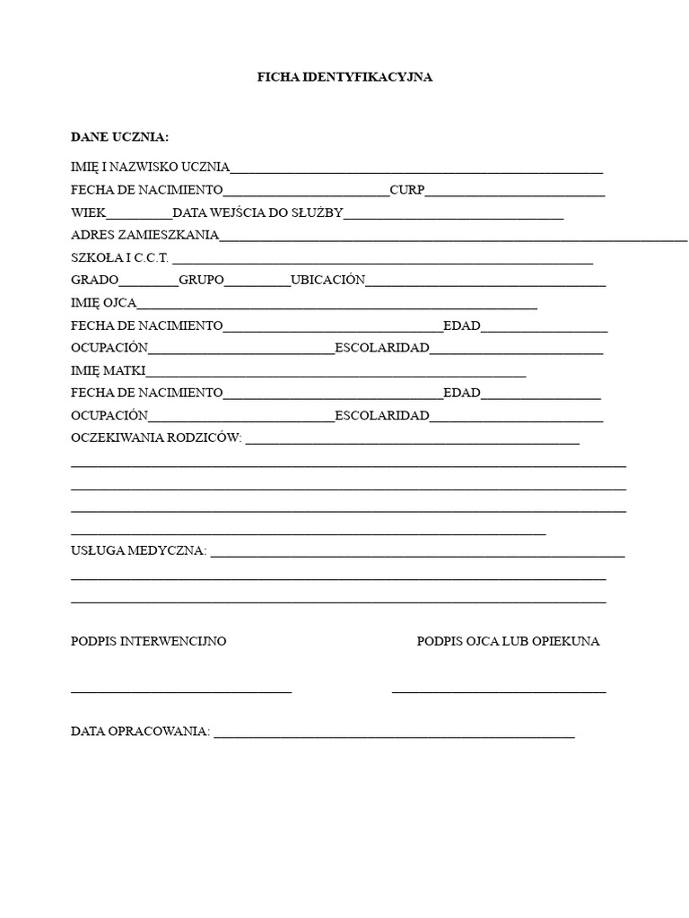 Formaty Dokumentów Przedszkolnych | PDF
