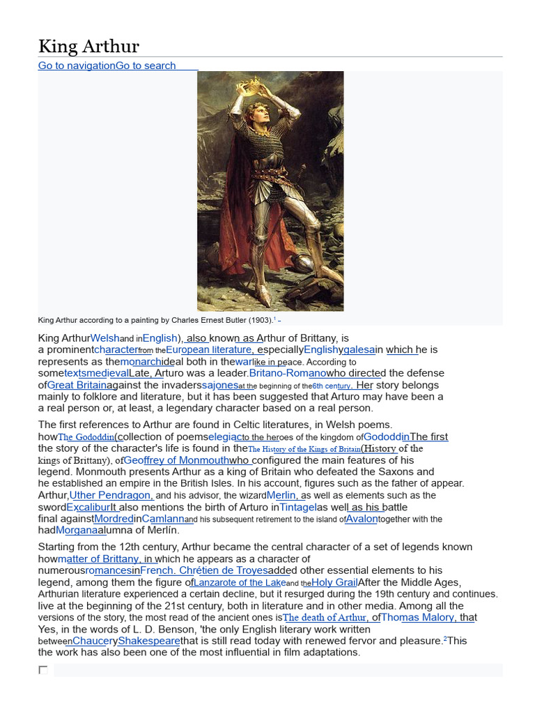 King Arthur: Legend and History | PDF | King Arthur | Morgan Le Fay