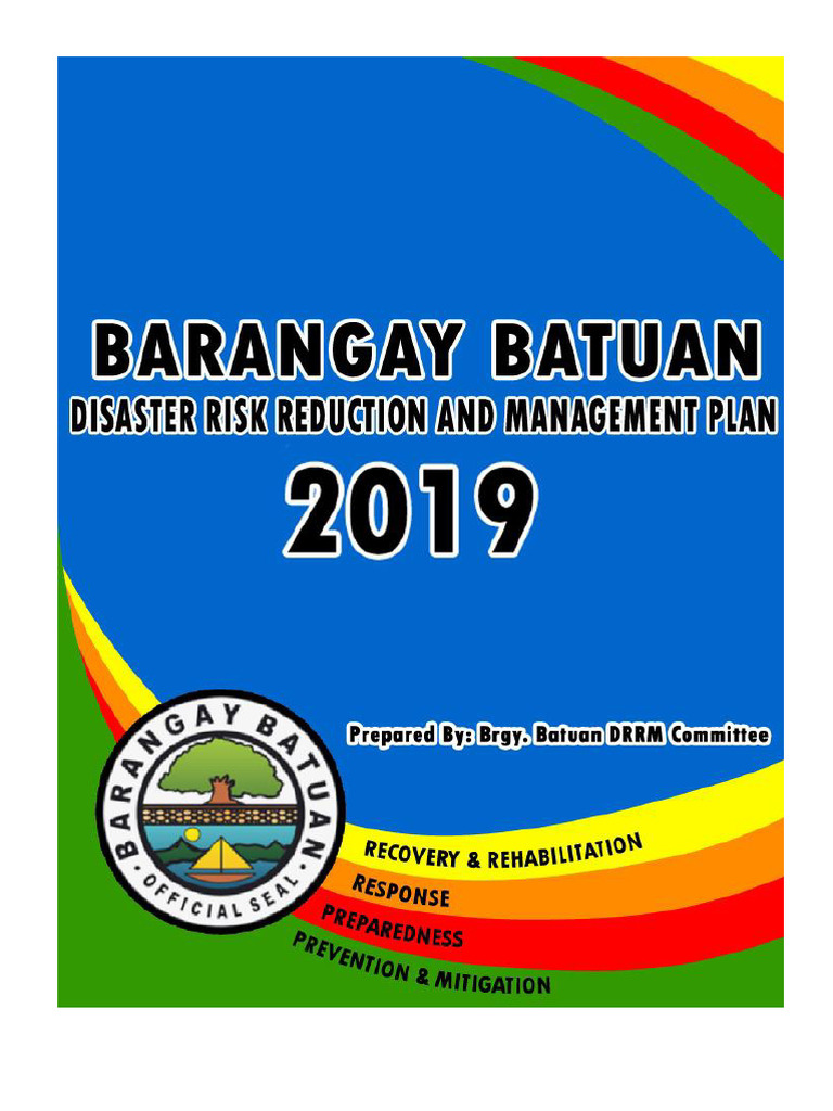 Planul DRRM Brgy Batuan 2019 | PDF