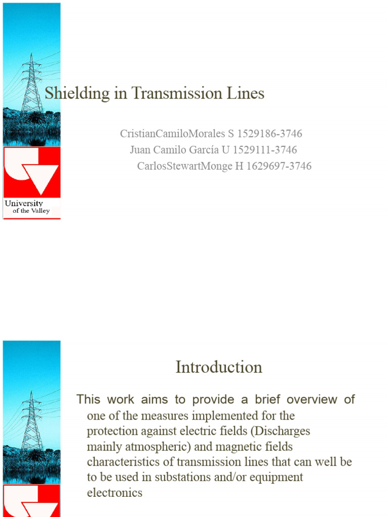 Shielding Techniques for Transmission Lines | PDF | Electric Power ...
