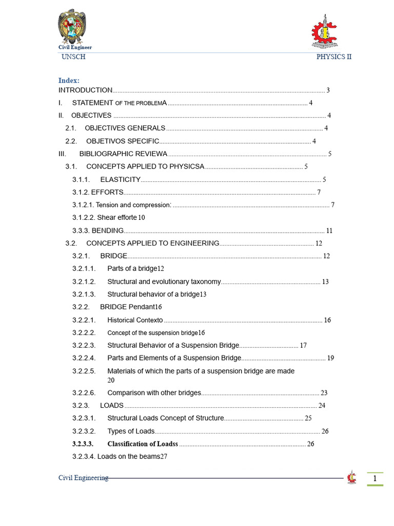 Suspension Bridge Physics and Design | PDF | Deformation (Engineering ...