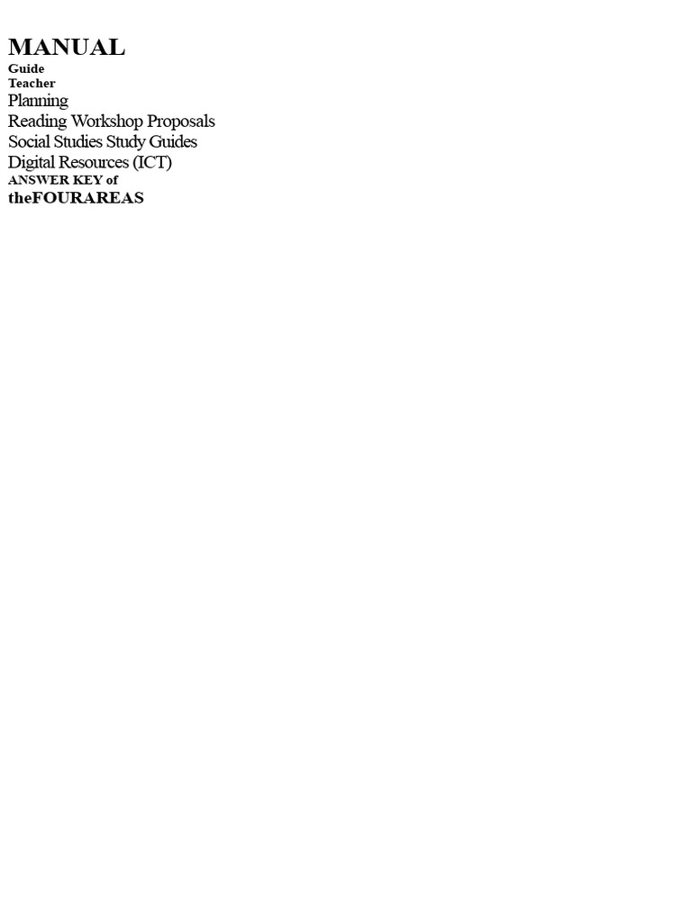 Comprehensive Teaching Manual 6 | PDF | Rectangle