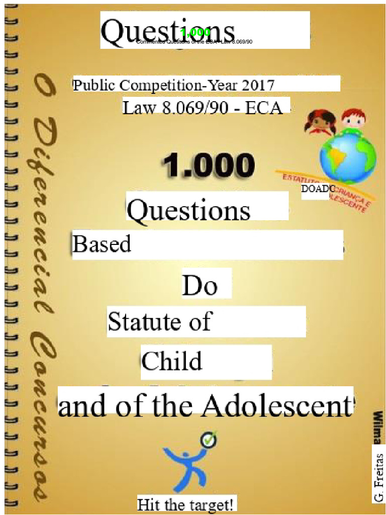 1000 Commented Questions - ECA - Law 8.069_90 - Sample Handout | PDF ...