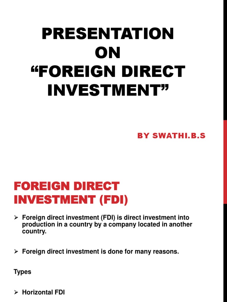 Understanding Foreign Direct Investment | PDF