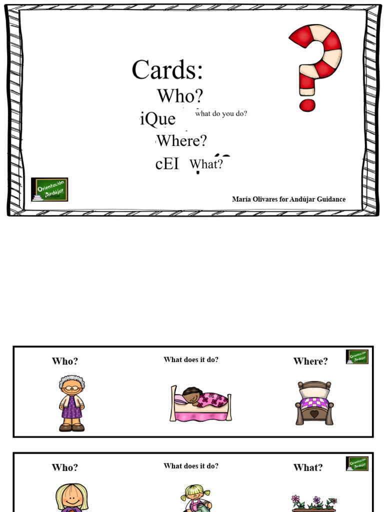 Cards Who What Where | PDF