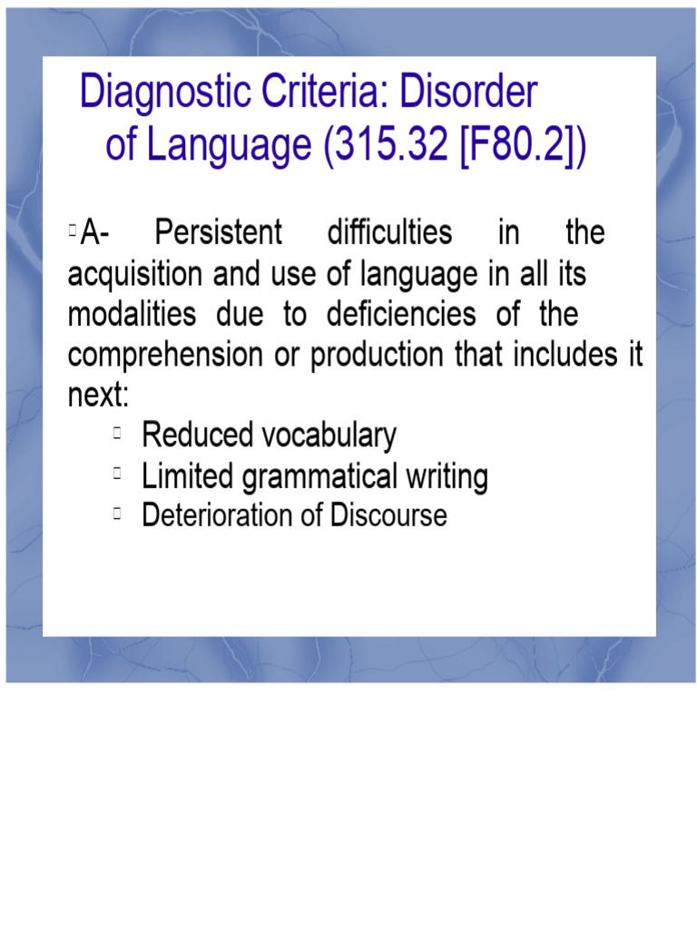 Language and Communication Disorders Guide | PDF | Fluency | Stuttering