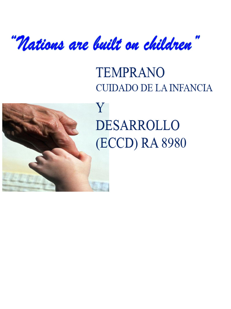 Cuidado y Desarrollo de la Primera Infancia | PDF | Ciencias del ...