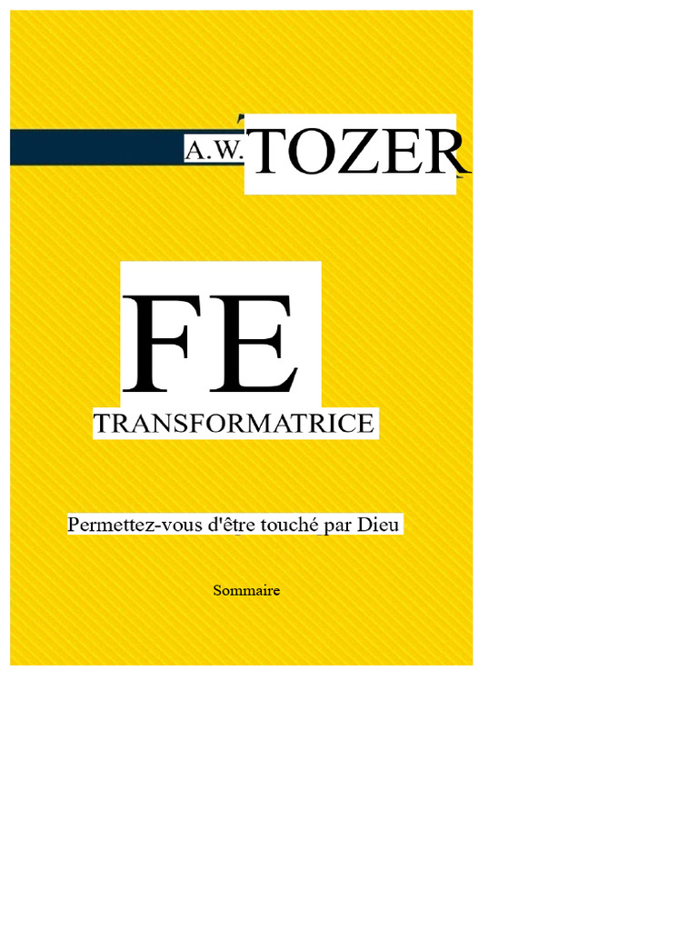 La Foi : Voyage et Transformation Spirituelle | PDF | Dieu | Amour