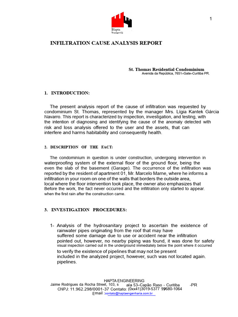 Infiltration Analysis Report_cond_thomas | PDF
