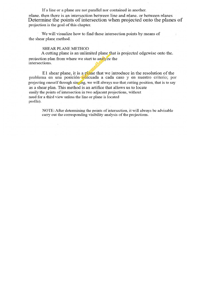Intersections - Between Lines and Planes | PDF