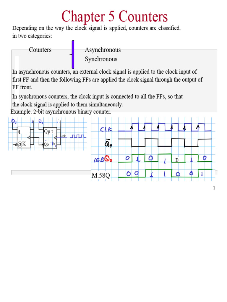 Understanding Asynchronous and Synchronous Counters | PDF | Electronic ...
