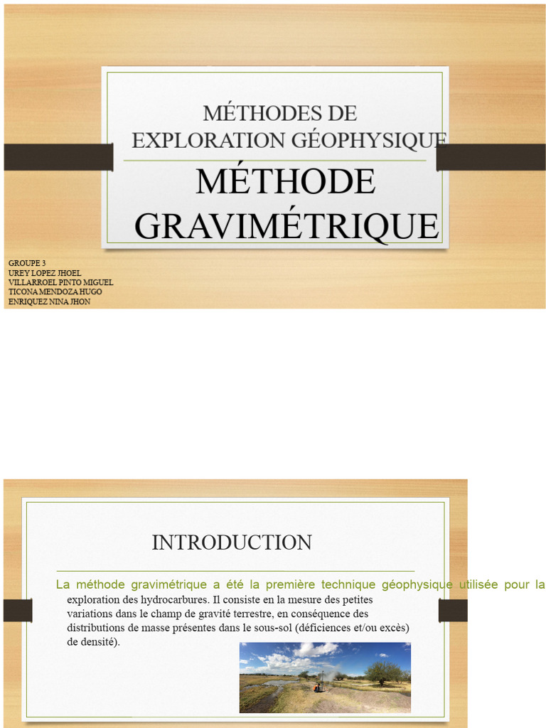 Exploration gravimétrique en géophysique | PDF | Gravité