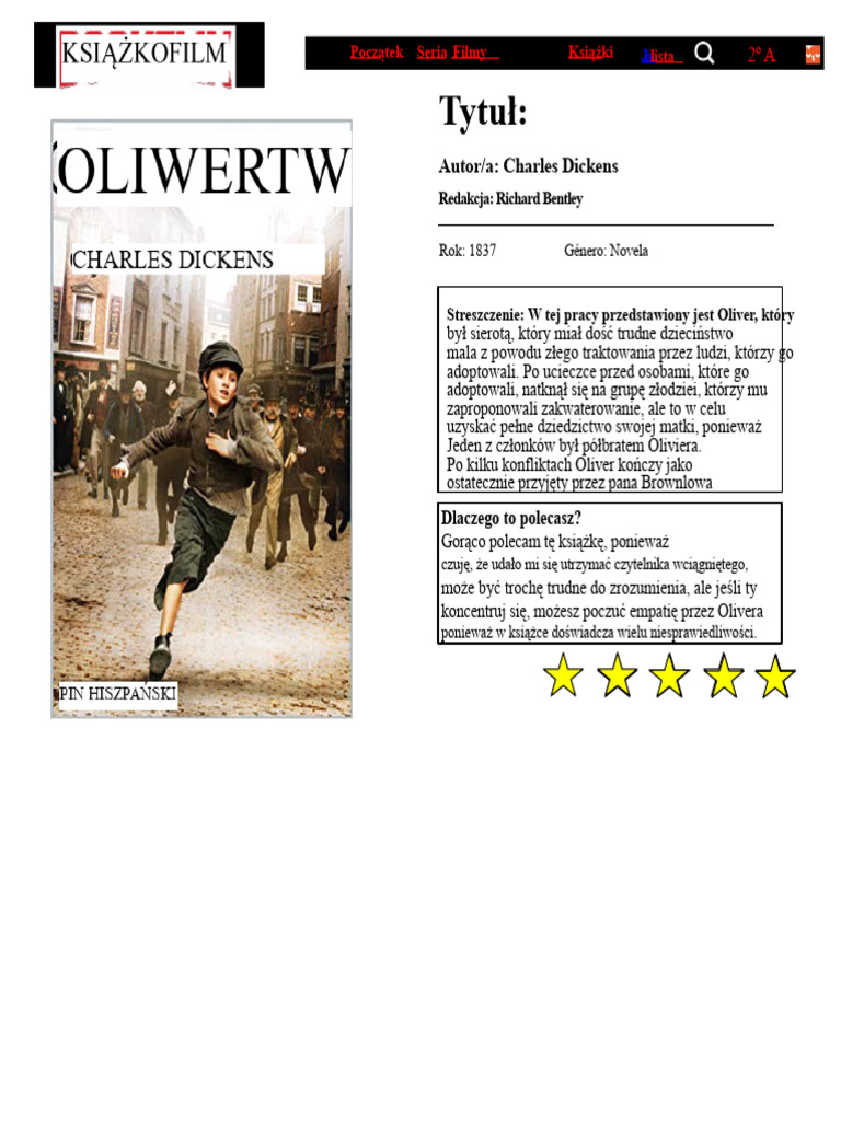 Bookflix Szablon | PDF