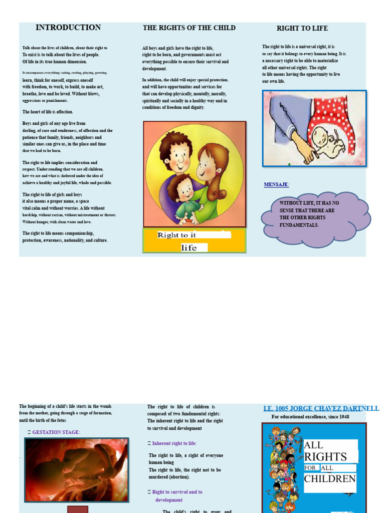 Child Rights: The Right to Life | PDF