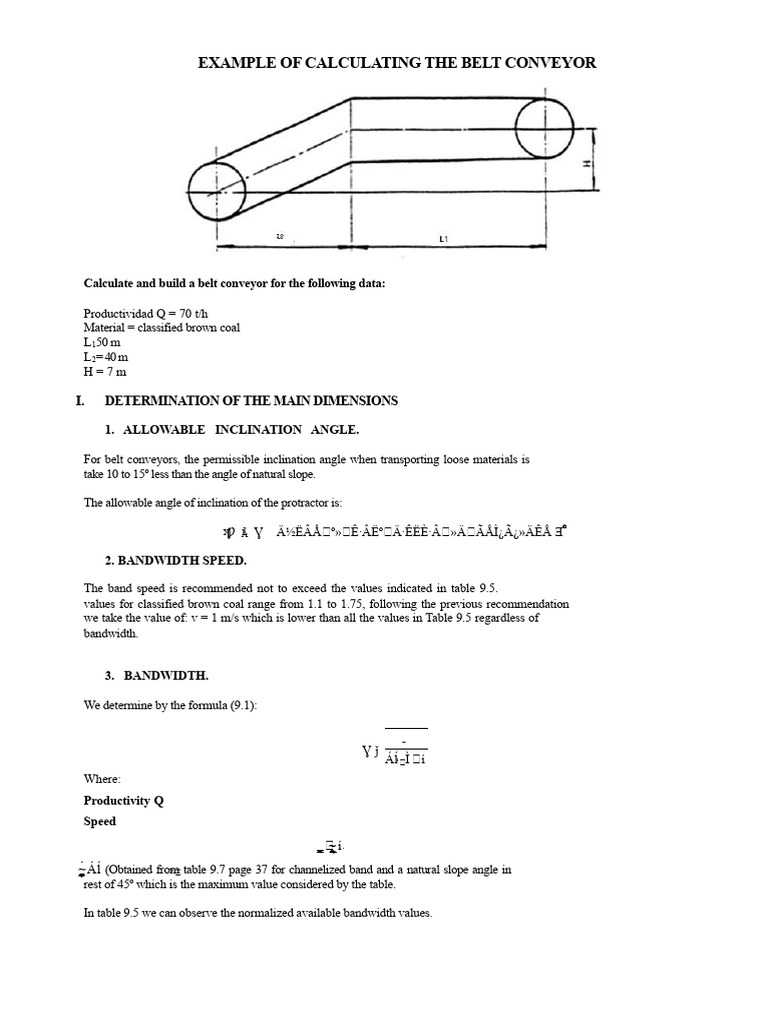 Belt Conveyor Calculation Guide | PDF | Mechanical Engineering
