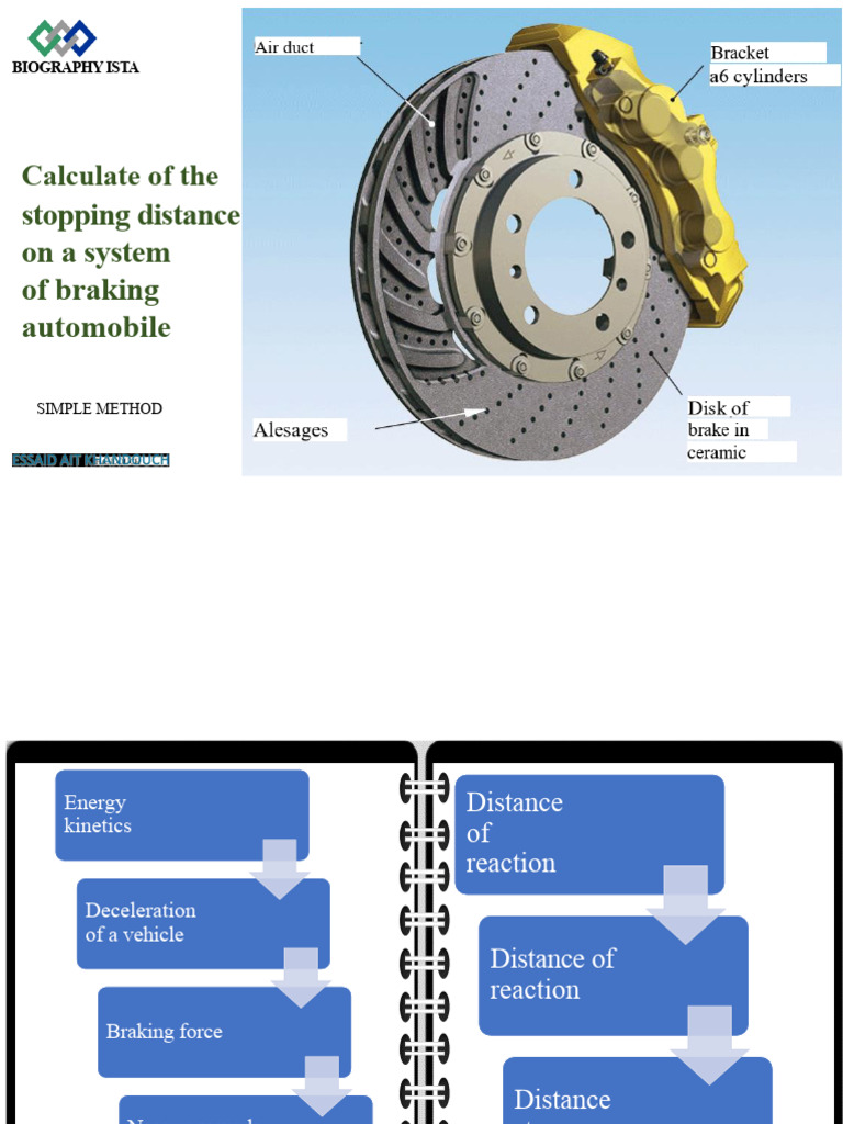 Stopping Distance Calculation for Vehicles | PDF | Brake | Kinetic Energy