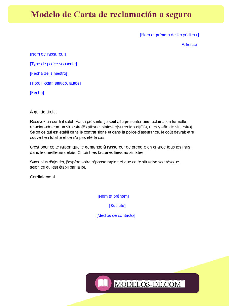 mod-le-de-lettre-de-r-clamation-d-assurance-pdf