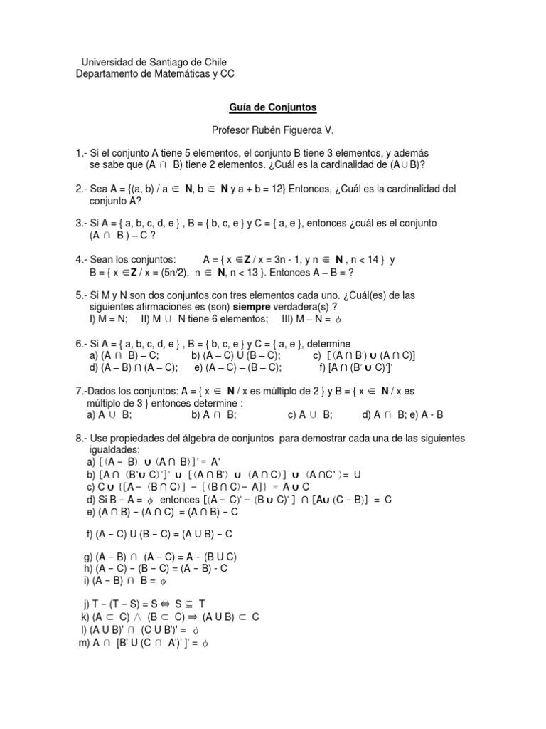 Gua De Conjuntos Ensenanza De Matematica