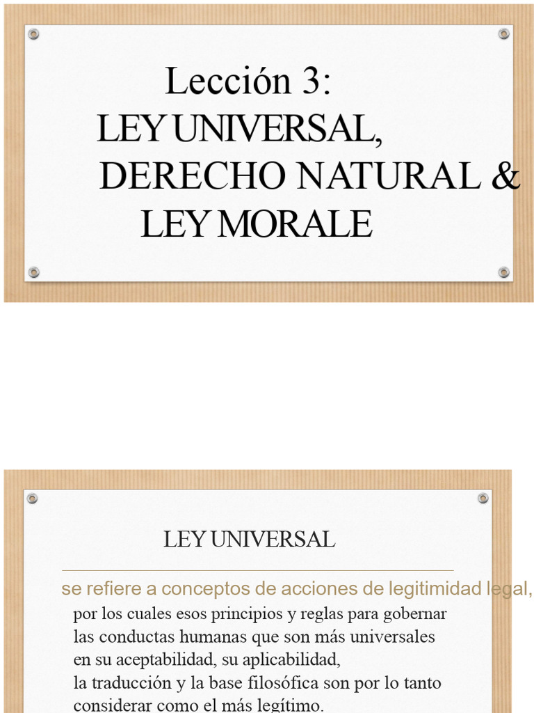 12 Leyes Universales y Derecho Natural | PDF | Moralidad | La Ley natural