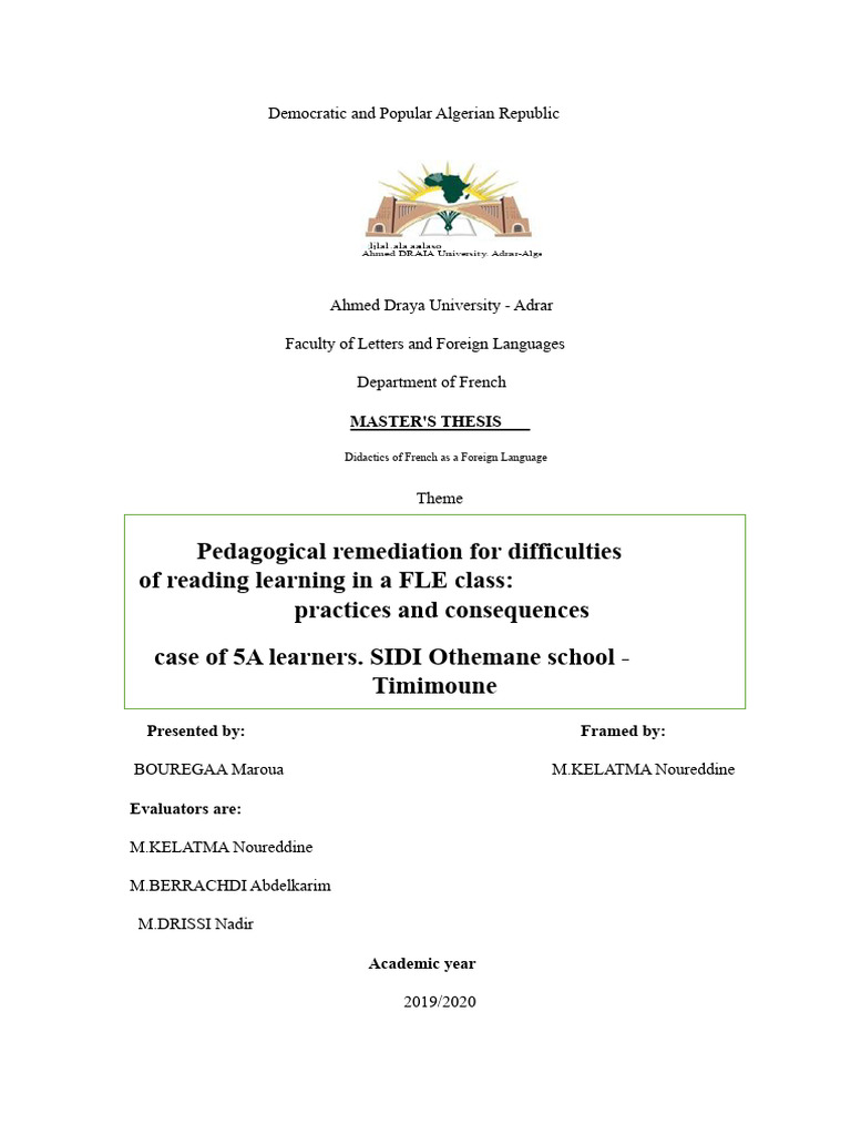 Pedagogical Remediation for Difficulties | PDF | Learning | Reading ...