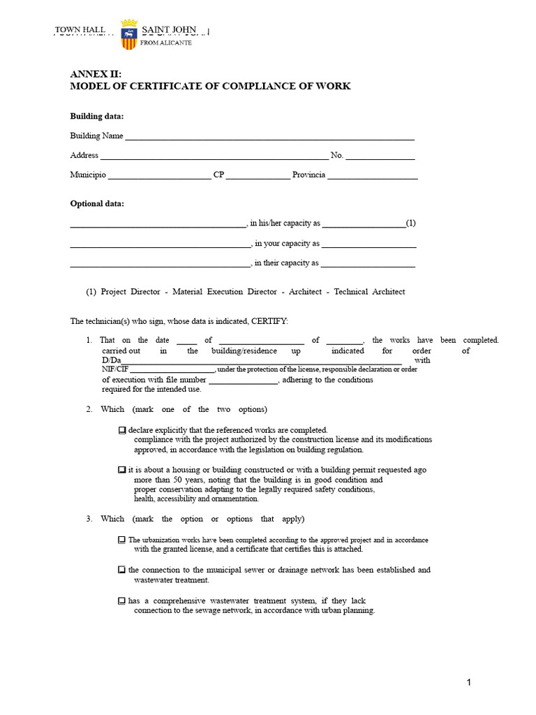 Certificate of Compliance for Building Works | PDF | Stairs | Bathroom