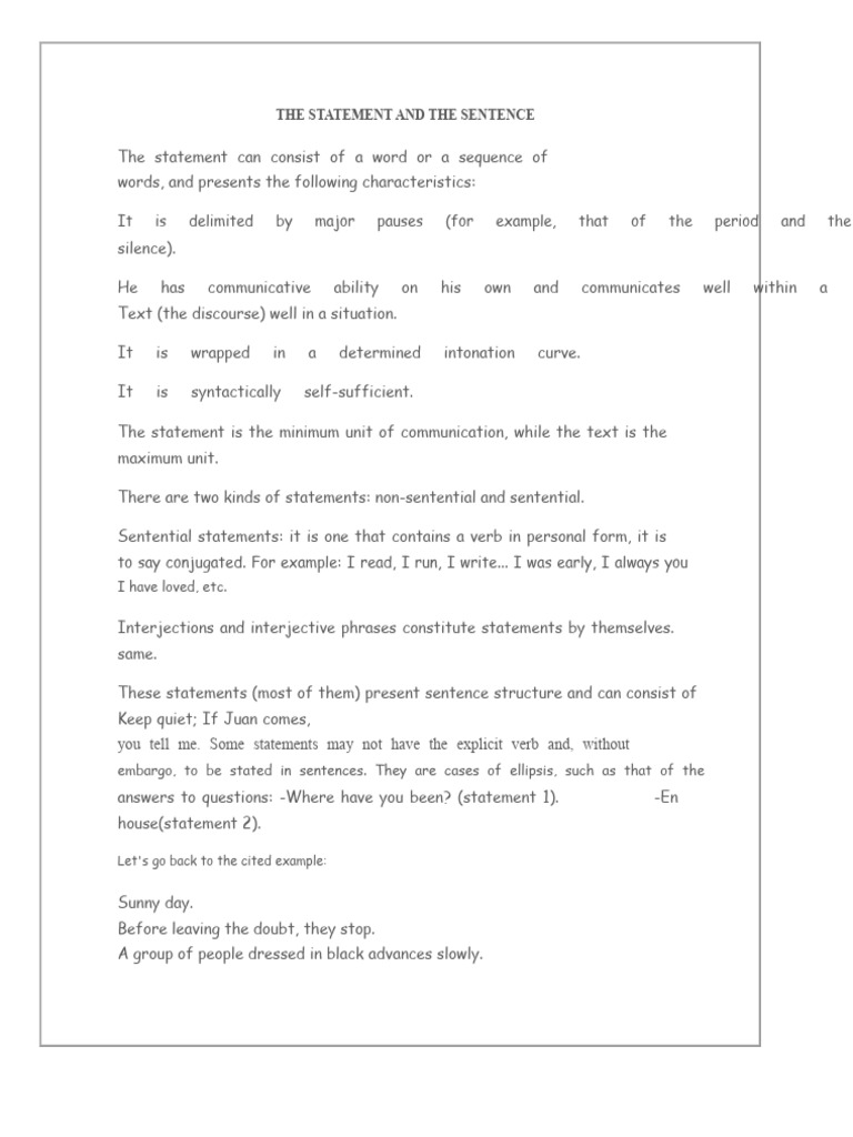 Sentential and Non-Sentential | PDF | Sentence (Linguistics) | Question