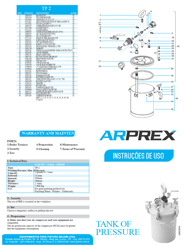TP2 Canopy Tank Maintenance Guide | PDF | Valve | Tap (Valve)
