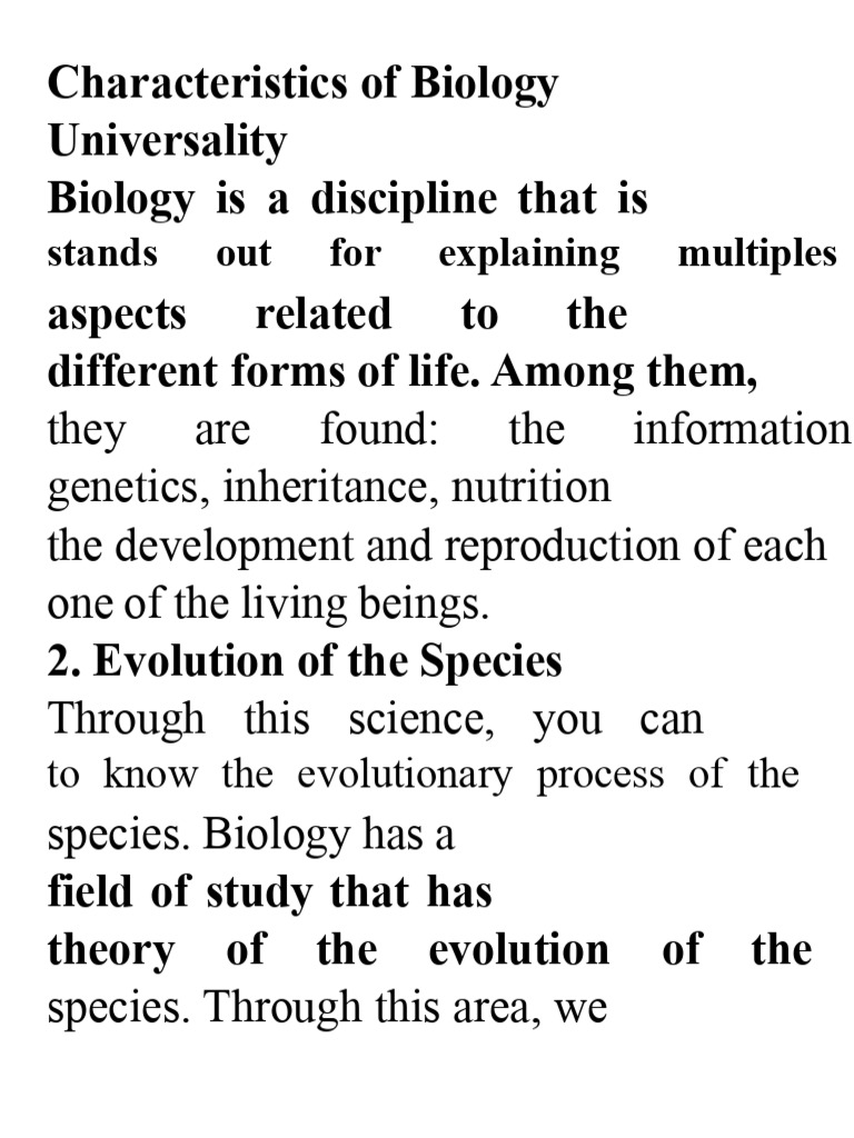 Key Concepts in Biology Explained | PDF | Biology | Species
